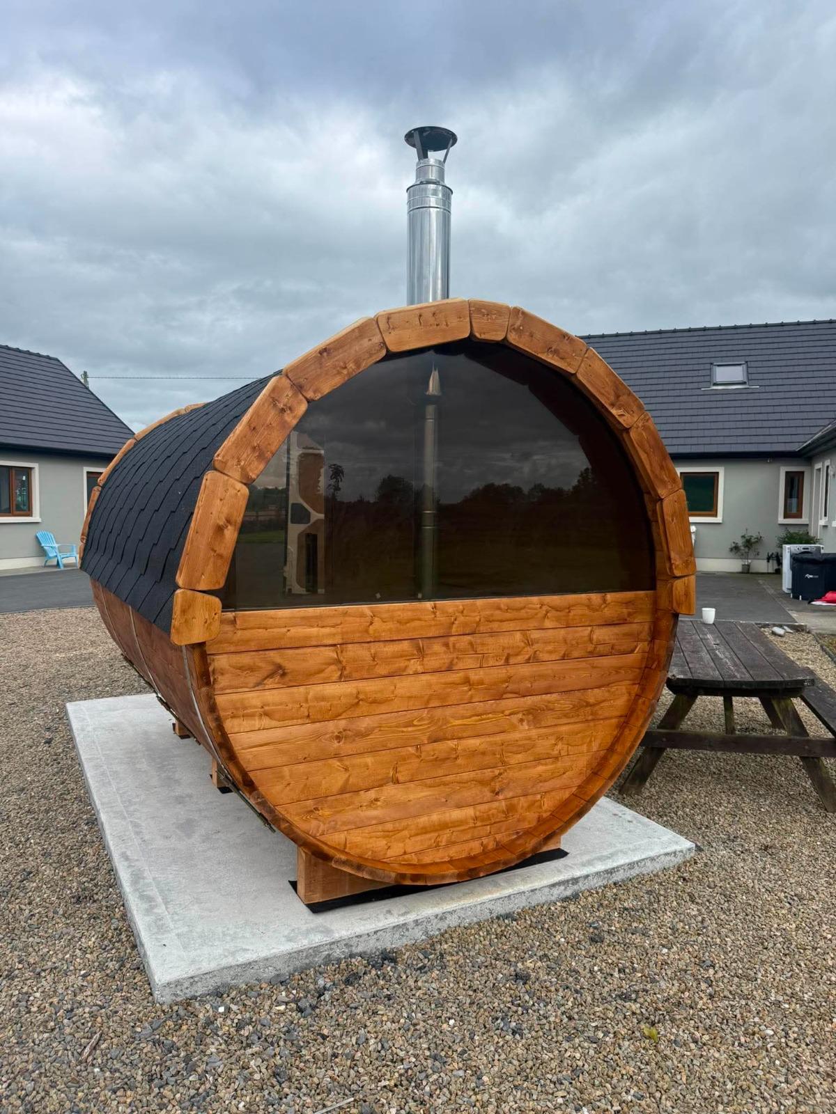 Wild Heat Saunas barrel sauna 24