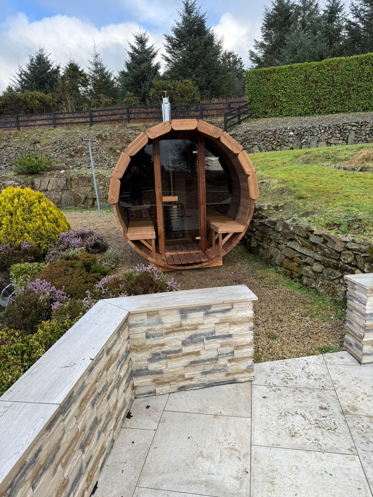 Wild Heat Saunas barrel sauna 36