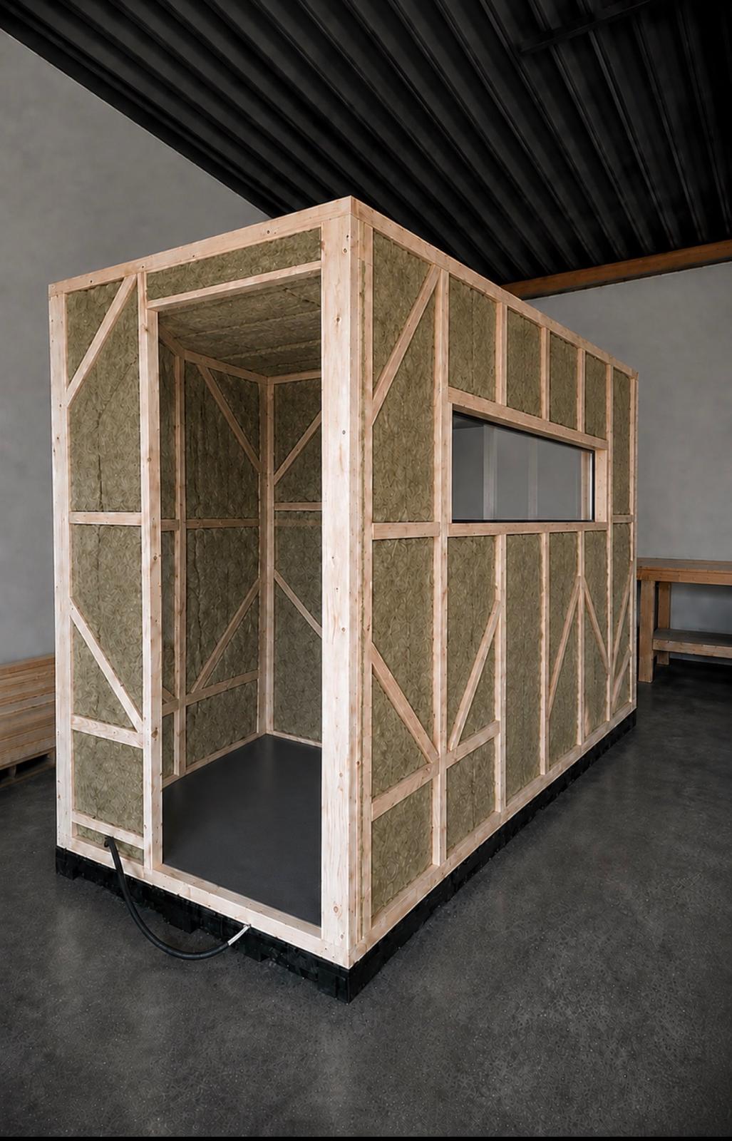 Sauna build in progress 1
